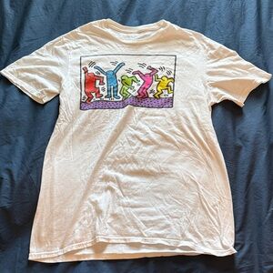 White Medium Keith Haring Graphic Tee